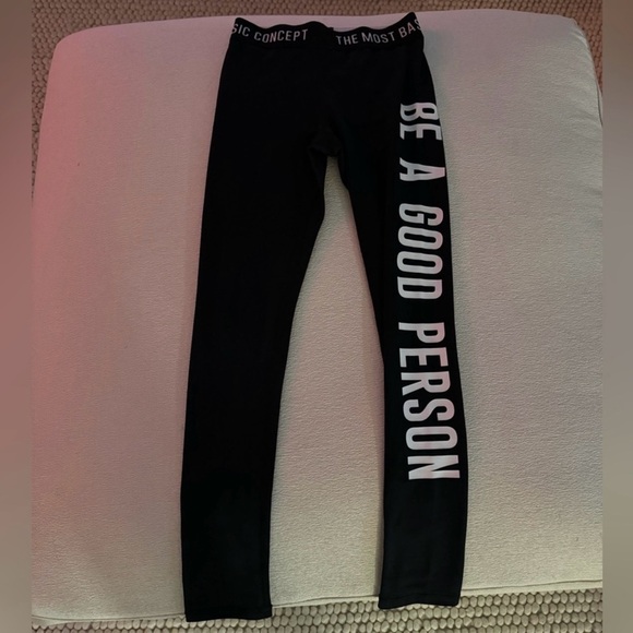 Be A Good Person (BAGP) Black Leggings – Size Small - Picture 2 of 4
